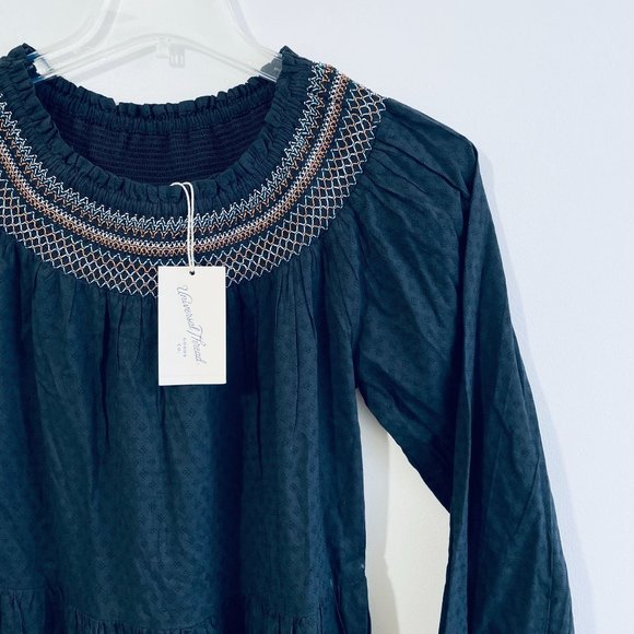 Universal Thread Medium Womens Balloon Long Sleeve Tiered Smocked Neck Dress - Picture 2 of 7